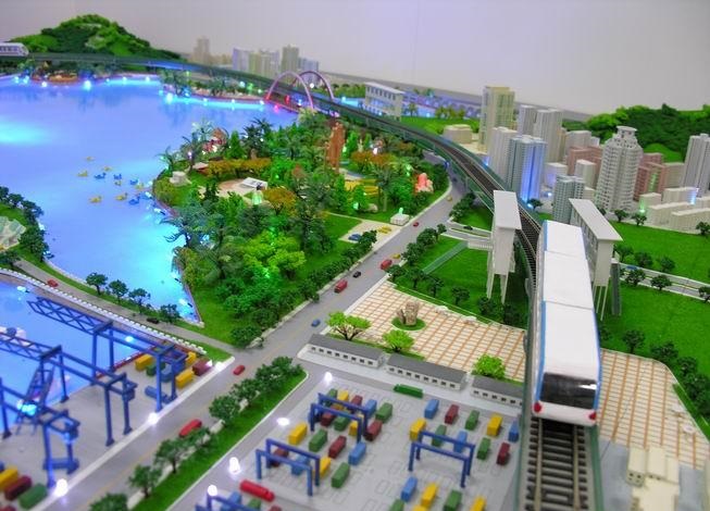 秦安县港口沙盘